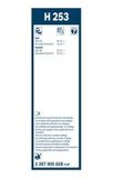 A BOSCH AEROTWIN hátsó ablaktörlők OPEL INSIGNIA B Z18 2017-&gt;