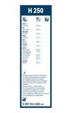 A BOSCH AEROTWIN hátsó ablaktörlők FIAT SEDICI 189 2006-&gt;2014