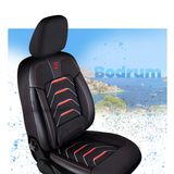 Autó üléshuzatok Škoda Fabia (III) 2014-2021 BODRUM_Piros 2+3
