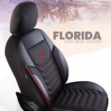 Autó üléshuzatok Ford EcoSport (II) 2012-up FLORIDA_Fekete-piros 2+3