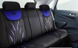 Autó üléshuzatok Isuzu D-MAX (II) 2012-2019 PARS_Kék  2+3