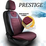 Autó üléshuzatok Fiat Punto (2012) 2012-2018 PRESTIGE_Burgundia 2+3