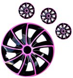 Dísztárcsák Peugeot Quad 15&quot; Pink &amp; Black 4db