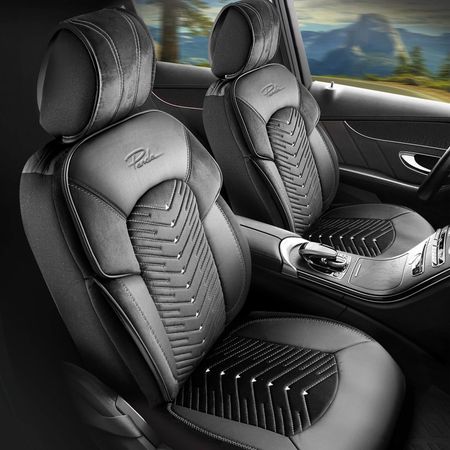 Autó üléshuzatok Audi A3 (8V) 2013-2020 DUBAI_Fekete 2+3
