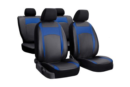 Autó üléshuzatok Audi Q2 2016-> Design Leather kék 2+3