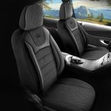 Autó üléshuzatok Audi Q3 2011-2018 PRESTIGE_Fekete 2+3