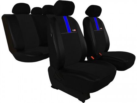 Autó üléshuzatok Citroen Nemo 2007-up GT8 - Fekete-kék  2+3