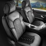 Autó üléshuzatok Fiat 500L 2012-up DUBAI_Fekete 2+3