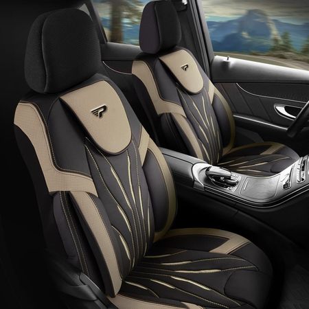 Autó üléshuzatok Fiat 500X 2014-up PARS_Bézs  2+3