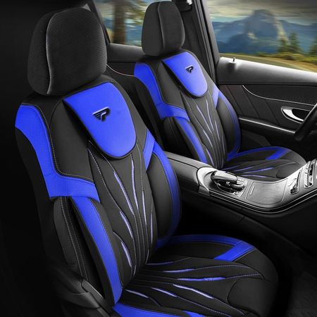 Autó üléshuzatok Ford Ranger 2012-2022 PARS_Kék  2+3