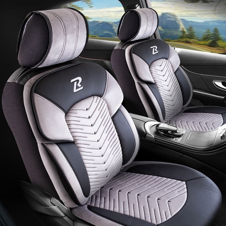 Autó üléshuzatok Isuzu D-MAX (II) 2012-2019 DUBAI_SZÜRKE 2+3