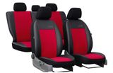 Autó üléshuzatok Kia Picanto (II) 2011-2017 Exclusive Alcantara - Piros 2+3
