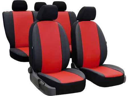 Autó üléshuzatok Nissan Micra (III) 2002-2010 Perline - Piros 2+3
