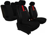 Autó üléshuzatok Nissan Micra (V) 2016-up GT8 - Fekete-piros 2+3