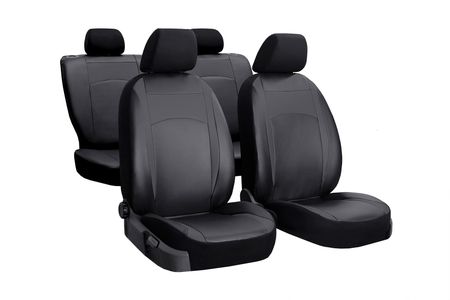Autó üléshuzatok Nissan Navara (D40) 2005-2014 Design Leather fekete 2+3