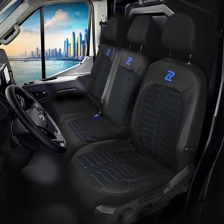 Autó üléshuzatok Renault Trafic 3 TORNADO_Kék 1+2