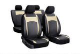 Autó üléshuzatok Seat Leon (II) 2005-2012 Design Leather bézs 2+3