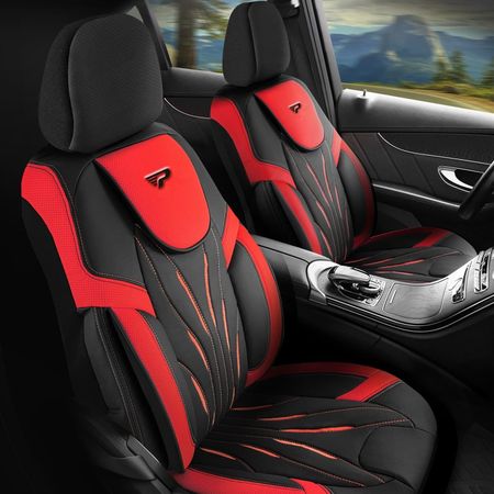 Autó üléshuzatok Suzuki Baleno (III) 2016-2019 PARS_Piros  2+3