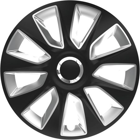Dísztárcsák Opel Stratos RC 15" Black & Silver 4pc